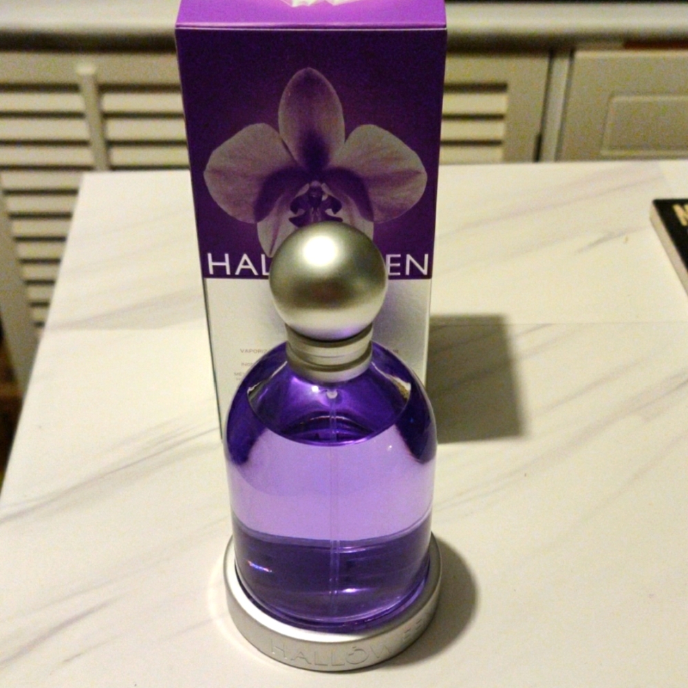 Halloween Purple Floral Perfume Bottle